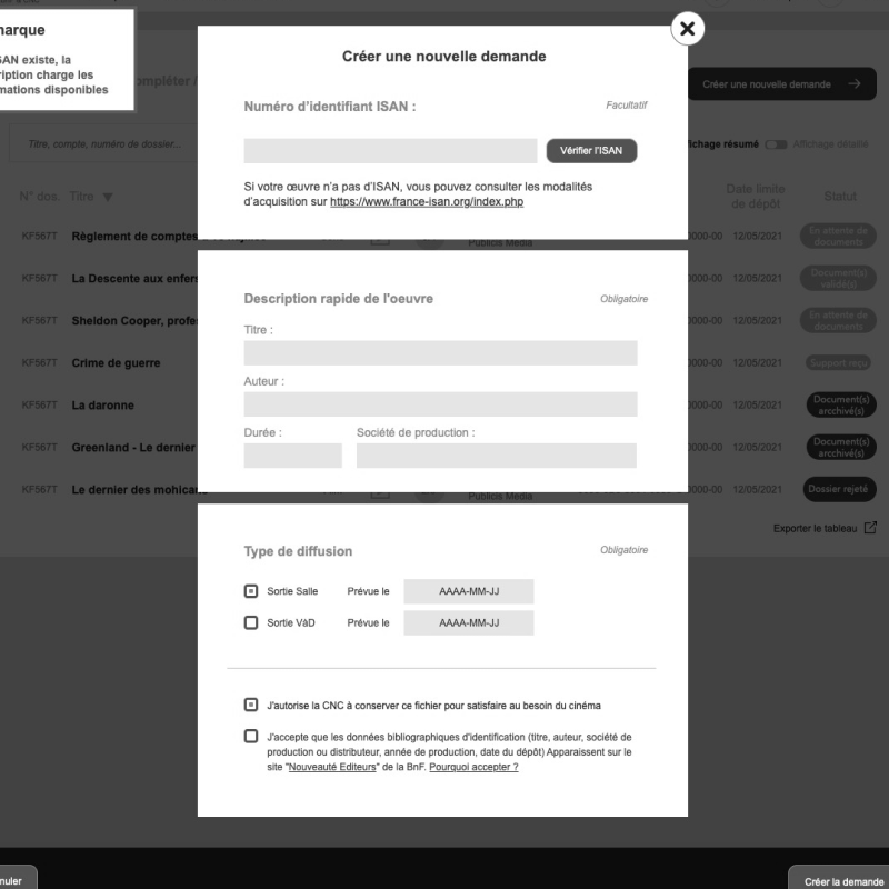 Deposit form Delia screenshot