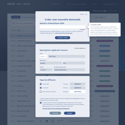 UI Deposit form screenshot